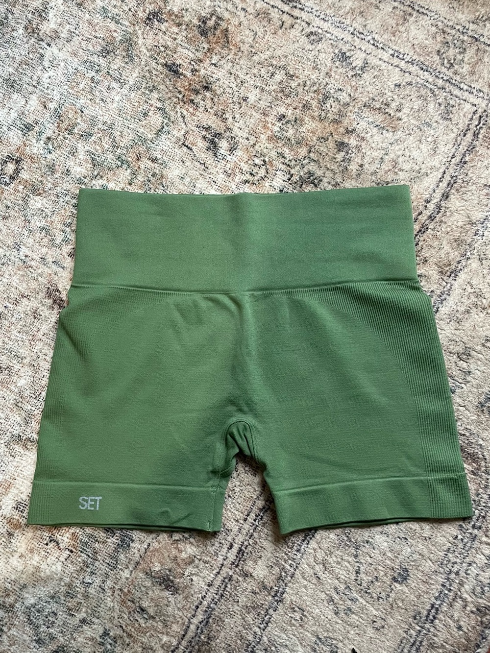 Set Active Sculptflex Bike Shorts - Green Juice